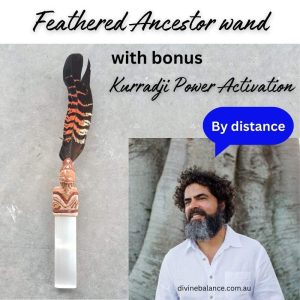 Feathered Ancestor wand with bonus Kurradji Power Activation