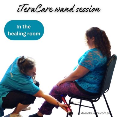 iTeraCare Terahertz wand demo session with Shelley